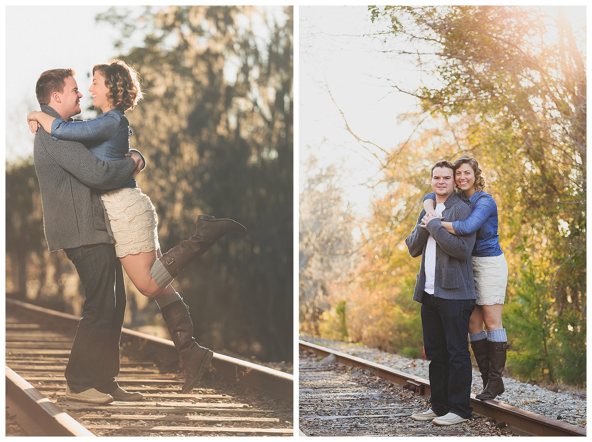 Couple having fun during their photo session with One Life photography