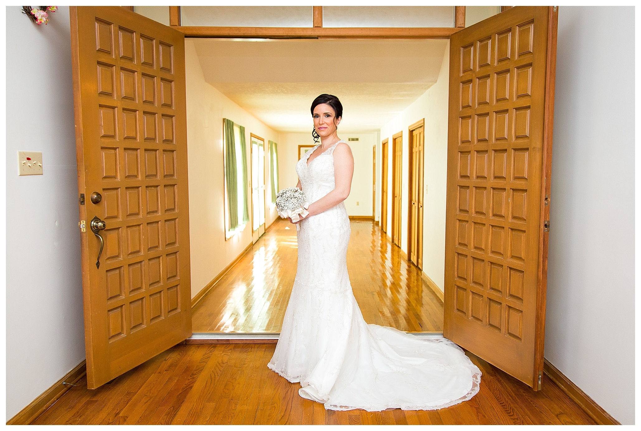 Beautiful Bridal portrait inside of the house