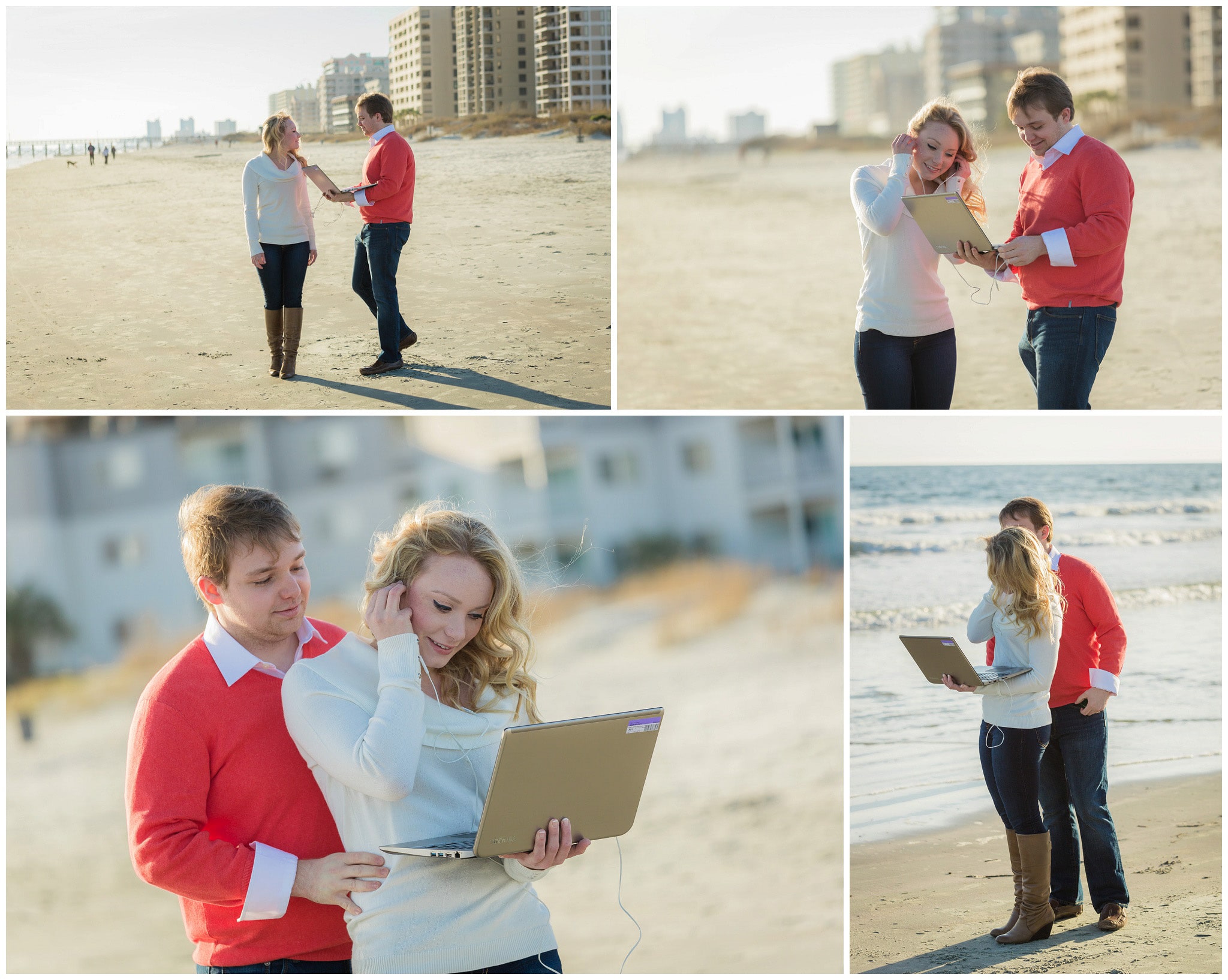 Myrtle Beach engagement photography by on the beach-2