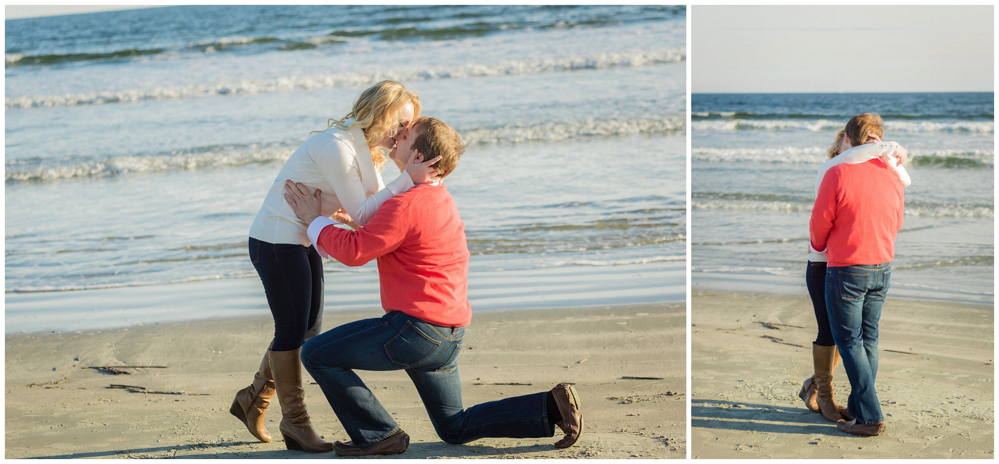 Myrtle Beach engagement photography he proposed and she siad yes.