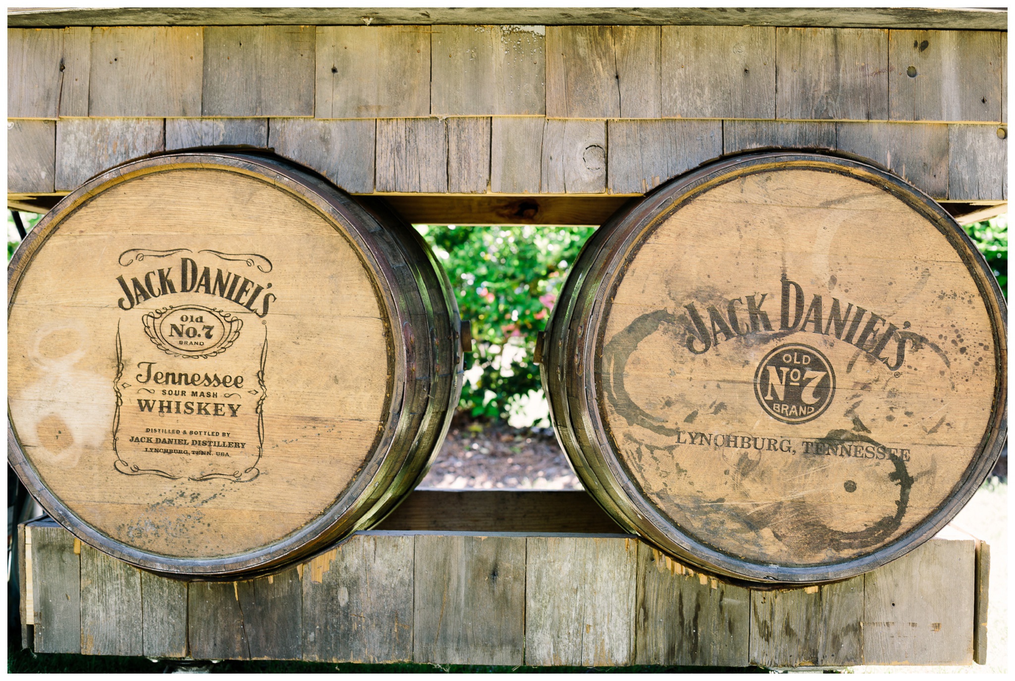 Old Jack Daniel's kegs
