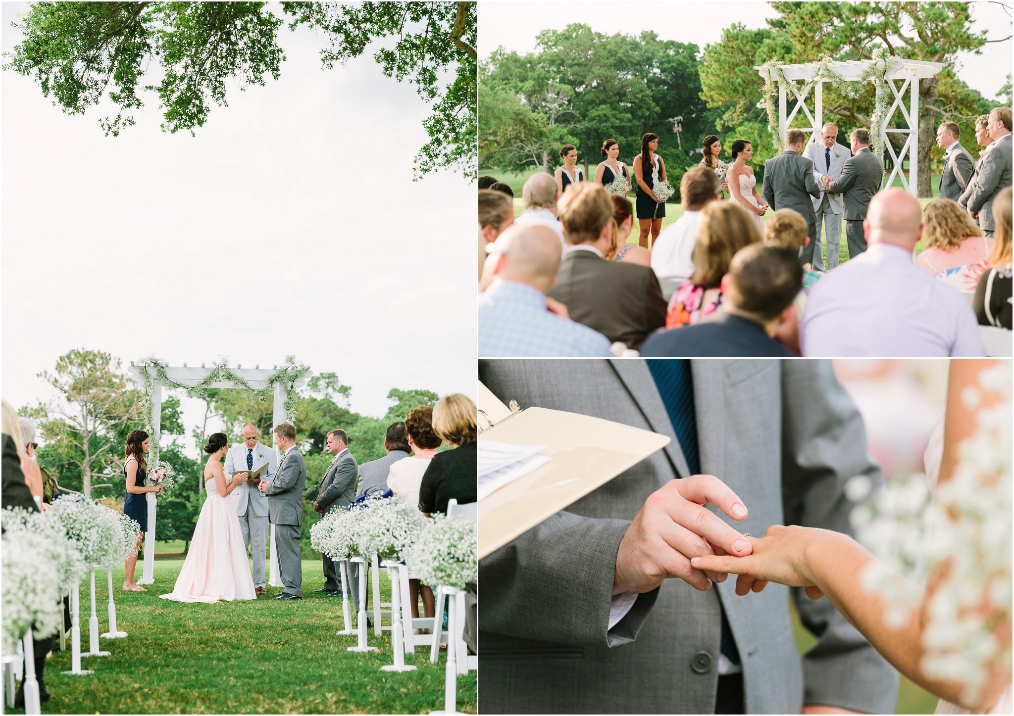The exchanging of the rings - Myrtle Beach wedding