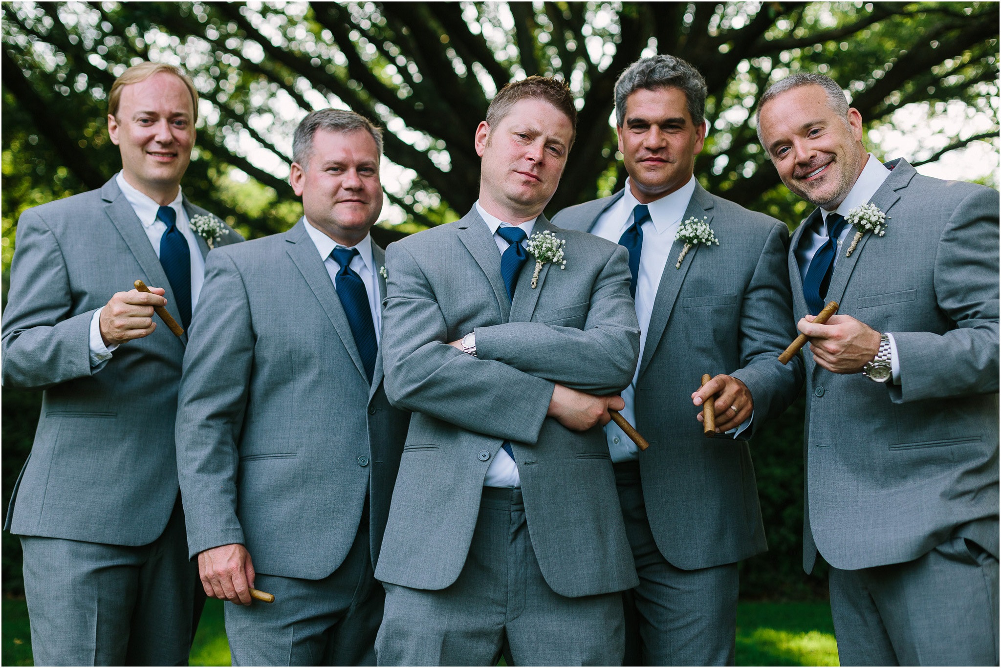 The Groom, The Groomsmen, and some cigars