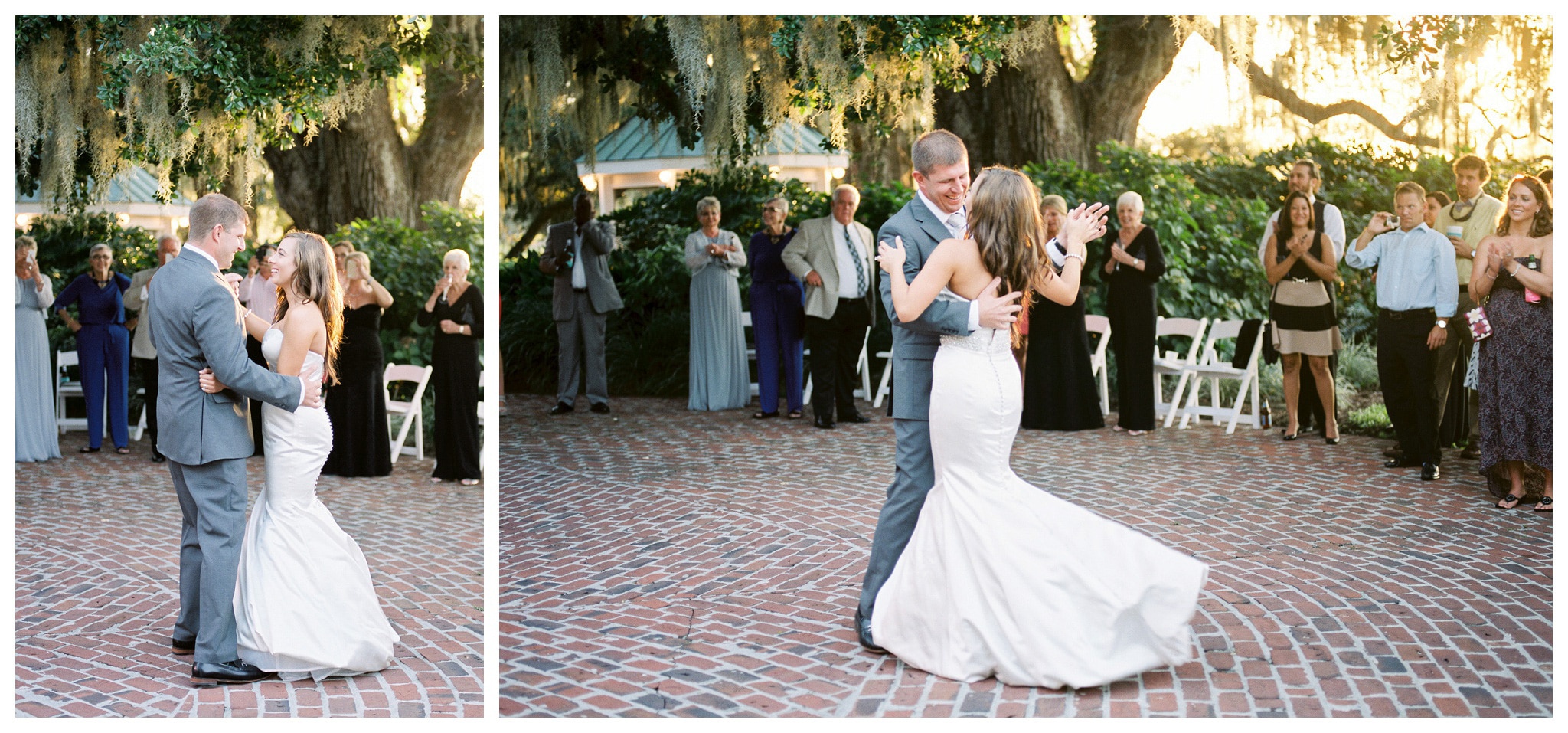 First Dance of the Evening for just the married couple, Kay and Josh's wedding at the Heritage Plantation, Pawleys Island, South Carolina on September 19, 2015 Heritage Plantation Southern wedding, Pawleys Island, South Carolina Venue and Catering: Heritage Club, Pawleys Island Music: Paul Matthews Entertainment Brides dress: The Little White Dress Cake: Buttercream Cakes and Catering Event Rentals: Eventworks Photographer: One Life Photography