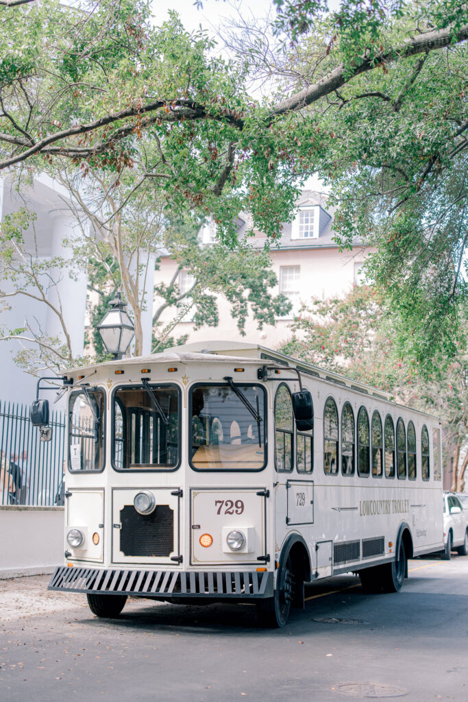 Old Trolley on the streets of Charleston