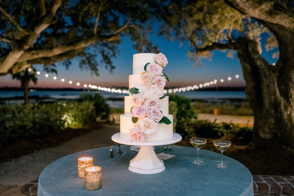 Cake with the stunning backdrop