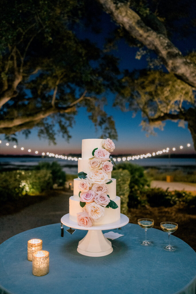 Cake with the stunning backdrop