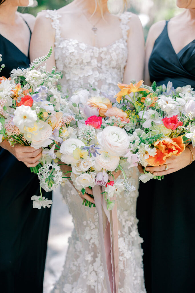 Close up of the bouquets