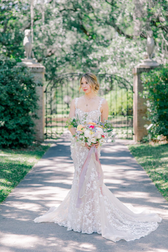 Bridal Portrait in front of the gates