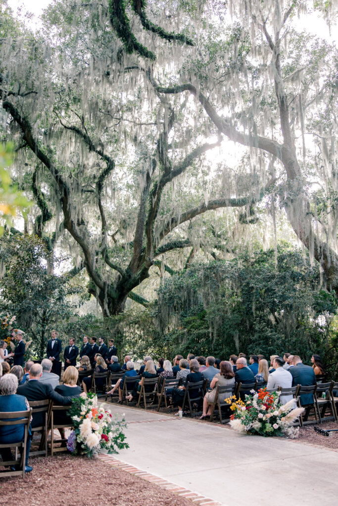 Ceremony under the live oaks